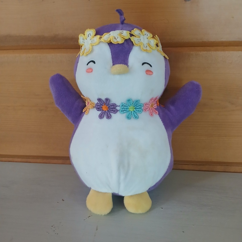 Pudgy Penguins 8" Plush Buddies Penguin Flower Head Band D2